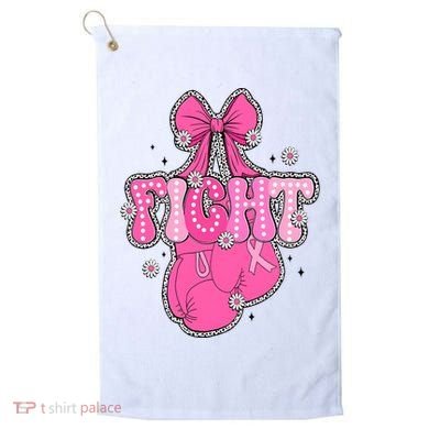 Breast Cancer Awareness Boxing Glove Golf Towel