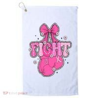 Breast Cancer Awareness Boxing Glove Golf Towel thumb 0