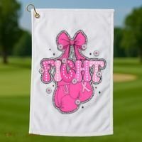 Breast Cancer Awareness Boxing Glove Golf Towel thumb 1