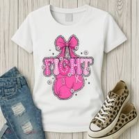 Breast Cancer Awareness Boxing Glove Women's T-Shirt thumb 3