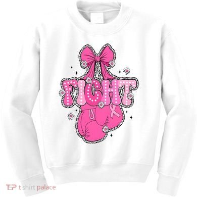 Breast Cancer Awareness Boxing Glove Kids Sweatshirt