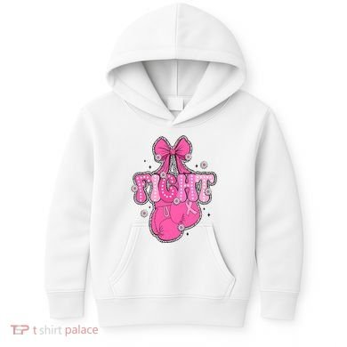 Breast Cancer Awareness Boxing Glove Kids Hoodie