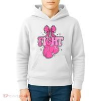 Breast Cancer Awareness Boxing Glove Kids Hoodie thumb 4