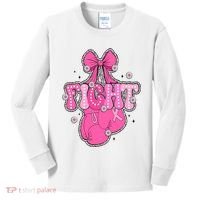 Breast Cancer Awareness Boxing Glove Kids Long Sleeve Shirt thumb 0