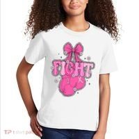 Breast Cancer Awareness Boxing Glove Kids T-Shirt thumb 2