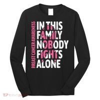 Breast Cancer Awareness Family Support Squad Breast Cancer Long Sleeve Shirt thumb 0