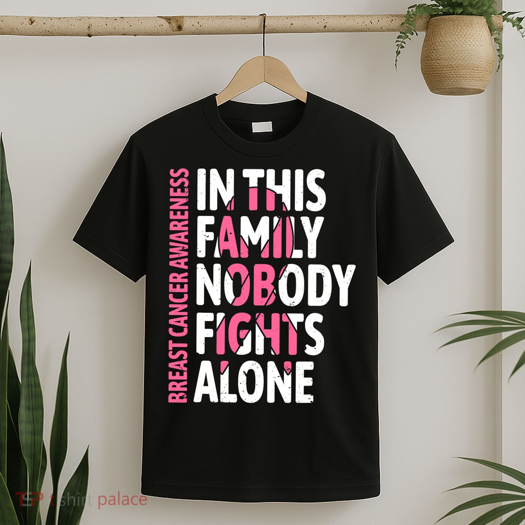 Breast Cancer Awareness Family Support Squad Breast Cancer T-Shirt