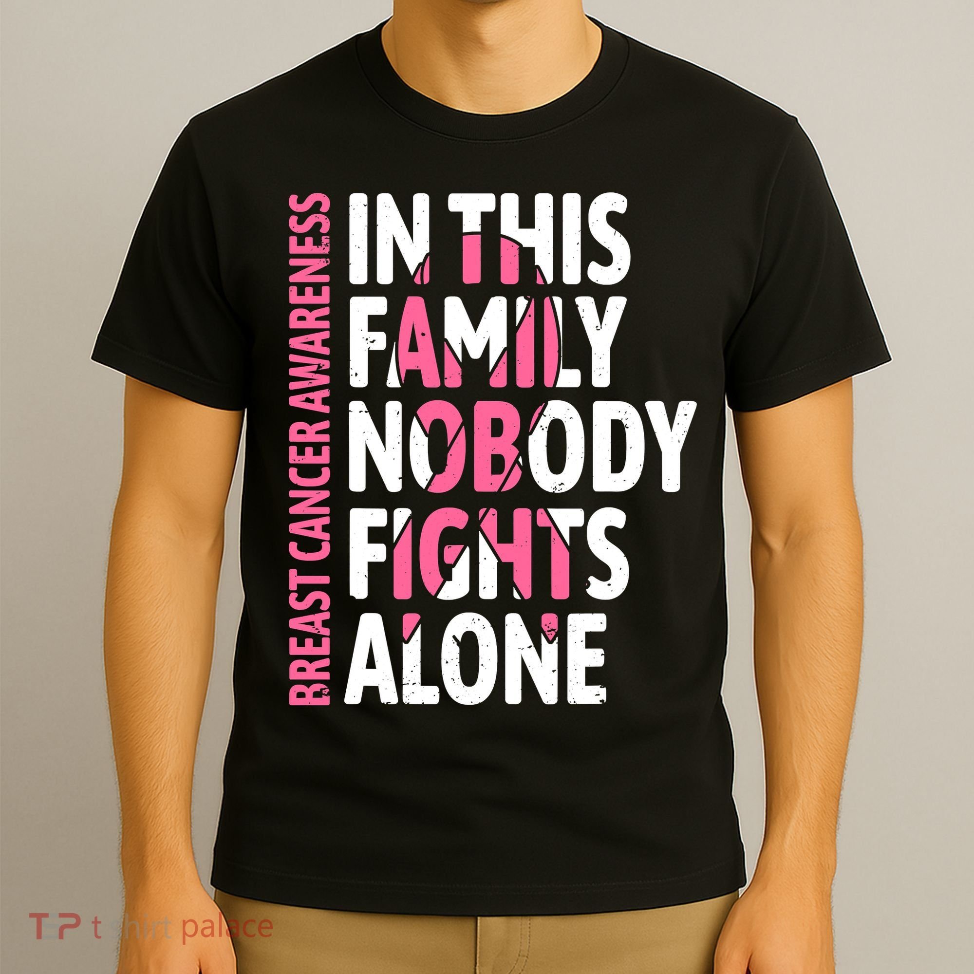 Breast Cancer Awareness Family Support Squad Breast Cancer T-Shirt