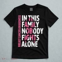 Breast Cancer Awareness Family Support Squad Breast Cancer T-Shirt thumb 5