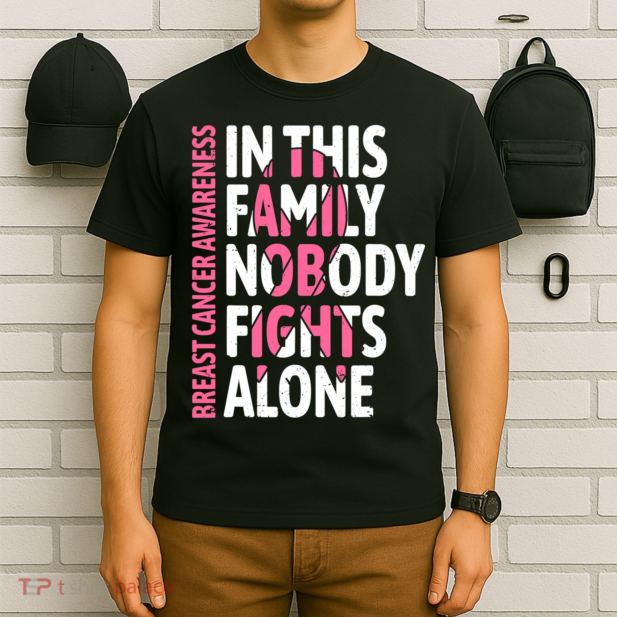 Breast Cancer Awareness Family Support Squad Breast Cancer T-Shirt