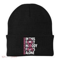 Breast Cancer Awareness Family Support Squad Breast Cancer Beanie thumb 0