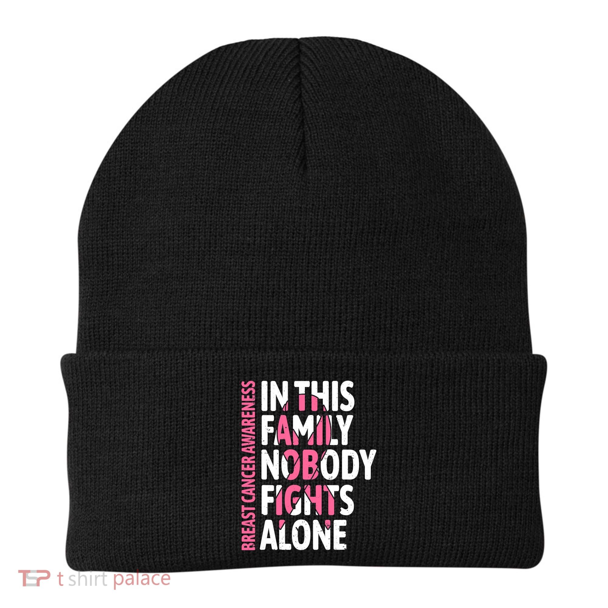 Breast Cancer Awareness Family Support Squad Breast Cancer Beanie