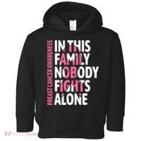 Breast Cancer Awareness Family Support Squad Breast Cancer Toddler Hoodie thumb 0