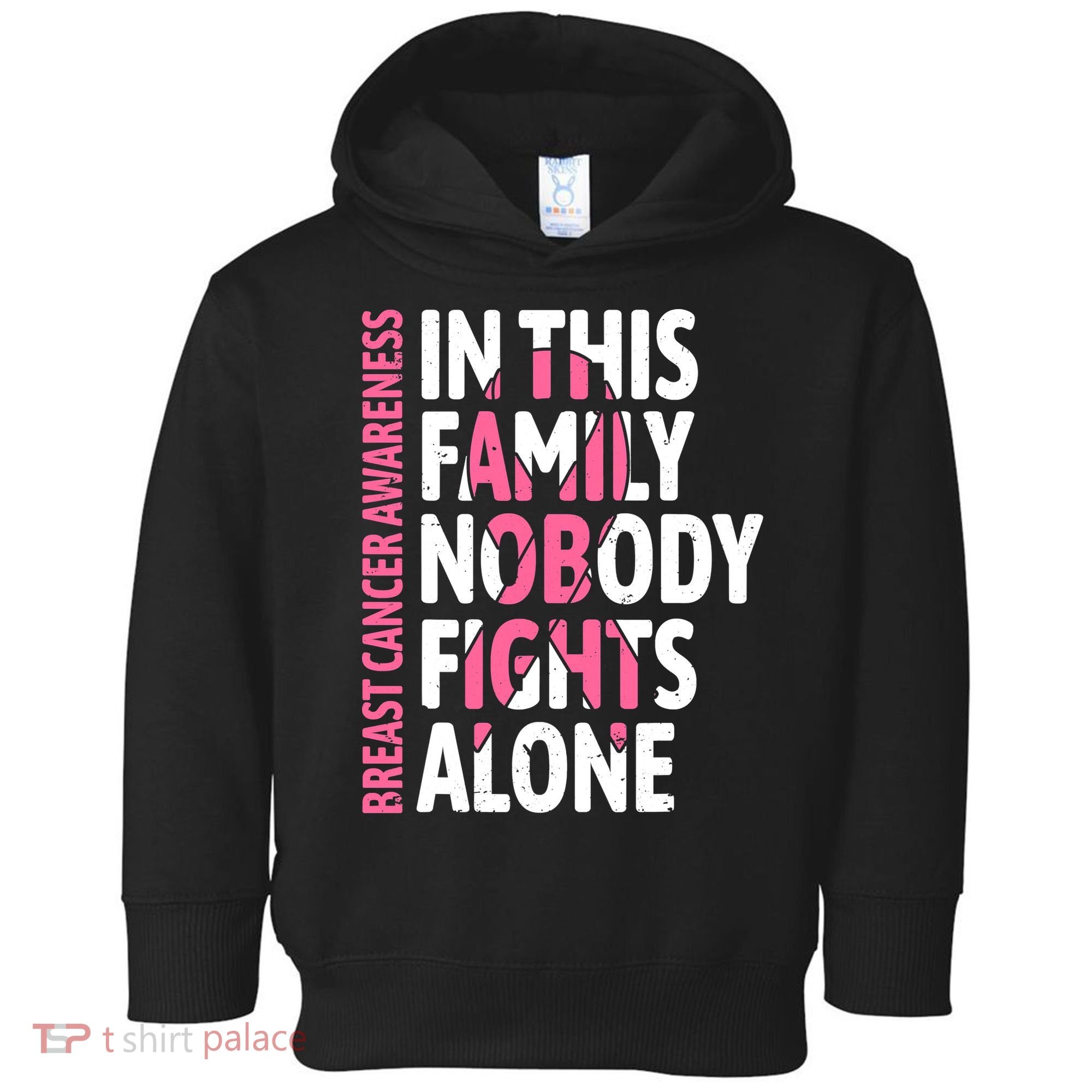 Breast Cancer Awareness Family Support Squad Breast Cancer Toddler Hoodie