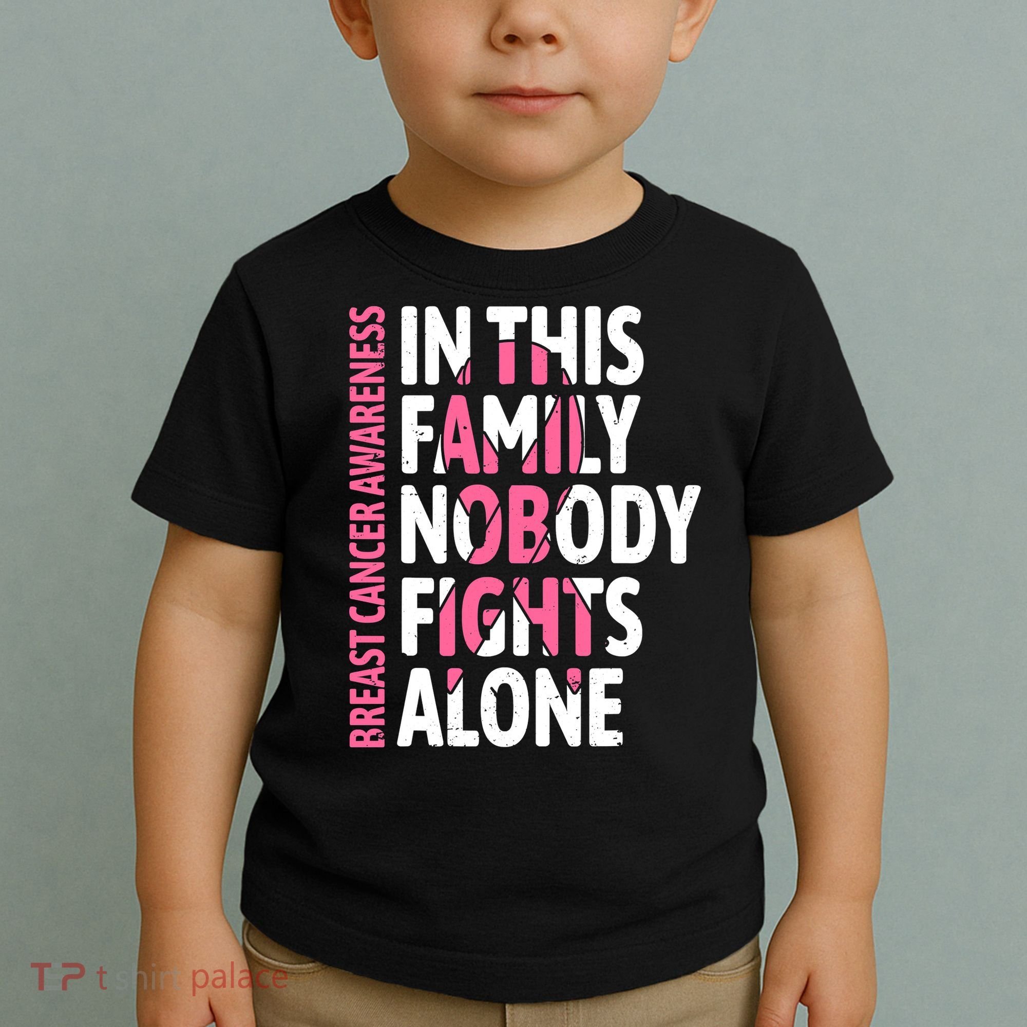 Breast Cancer Awareness Family Support Squad Breast Cancer Toddler T-Shirt