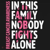 Breast Cancer Awareness Family Support Squad Breast Cancer Kids Long Sleeve Shirt thumb 2
