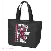 Breast Cancer Awareness Family Support Squad Breast Cancer Tote Bag thumb 3