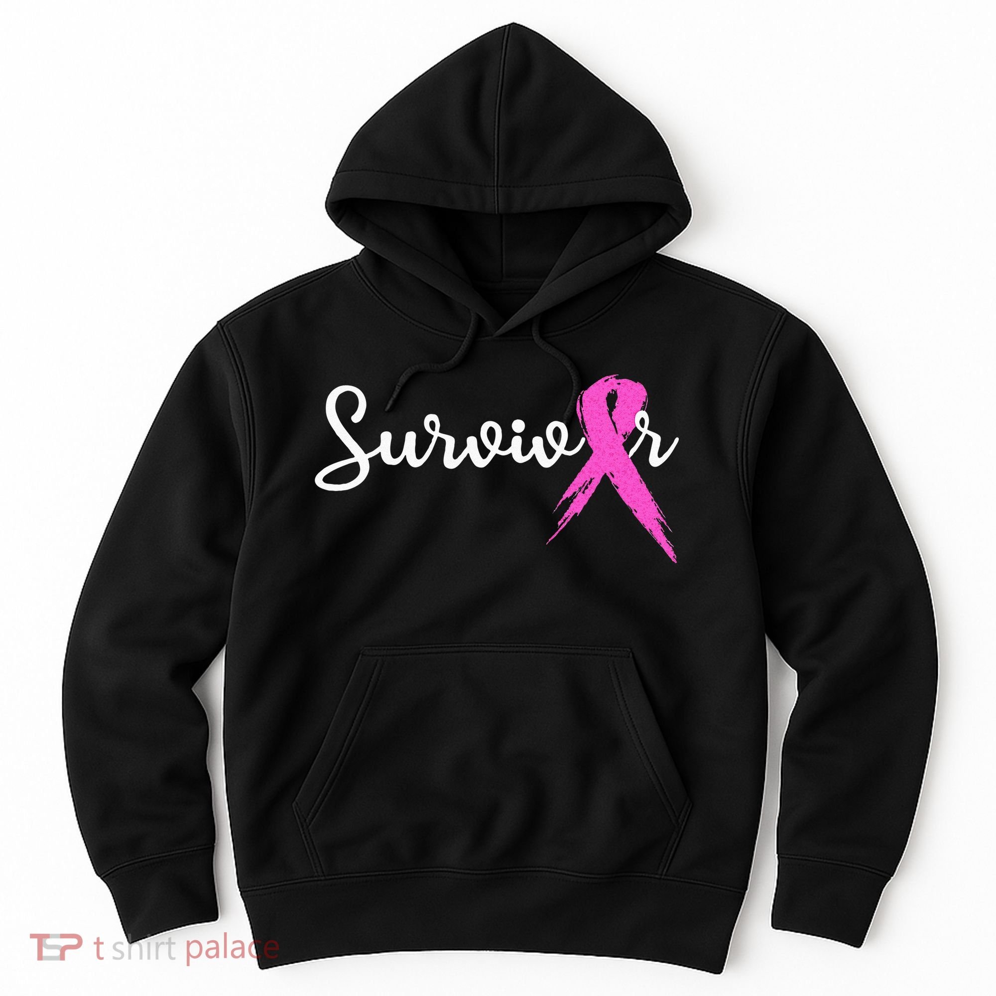 Breast Cancer Awareness Pink Ribbon Survivor Hoodie