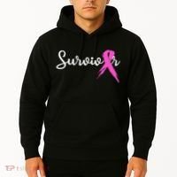 Breast Cancer Awareness Pink Ribbon Survivor Hoodie thumb 2