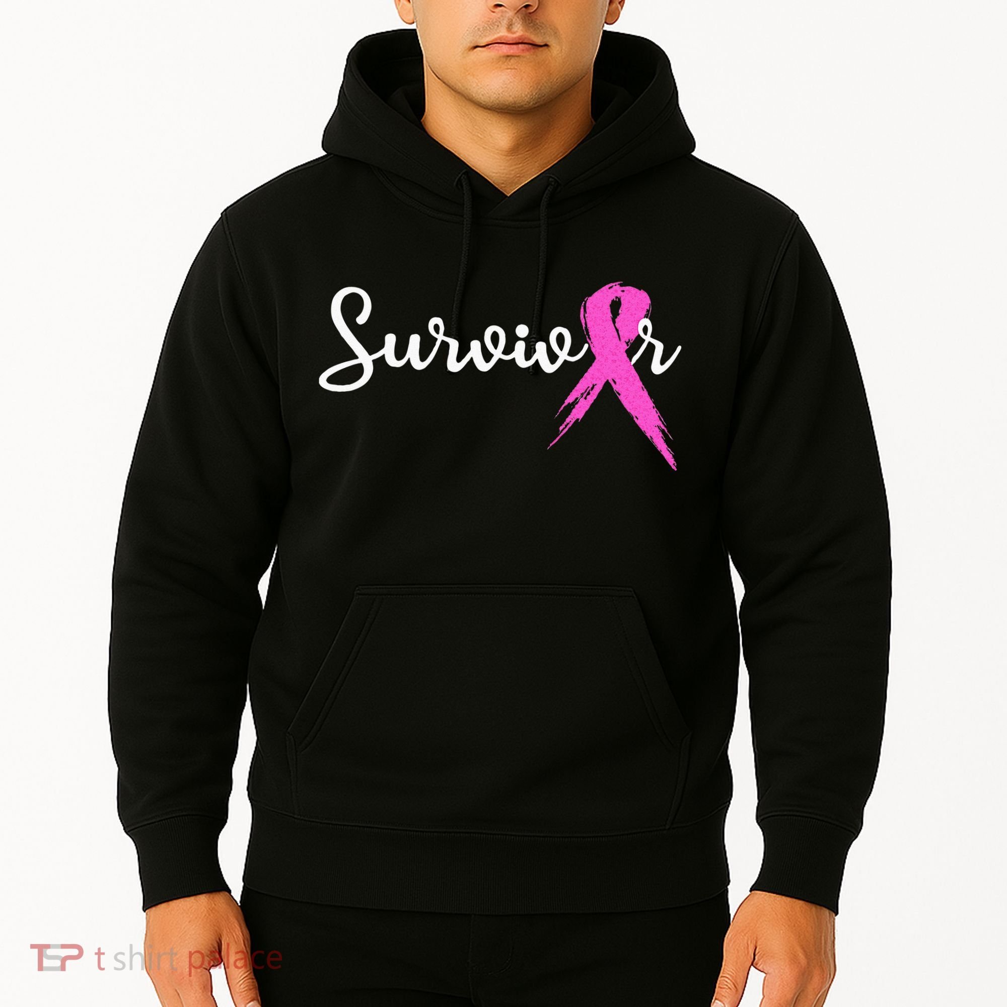 Breast Cancer Awareness Pink Ribbon Survivor Hoodie