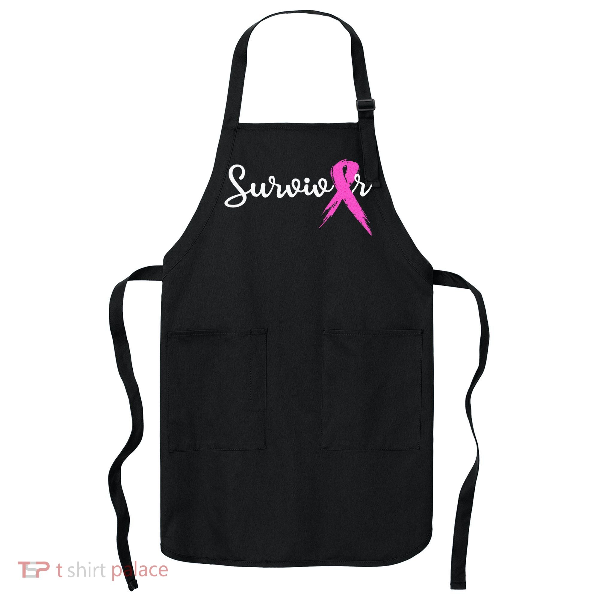 Breast Cancer Awareness Pink Ribbon Survivor Apron