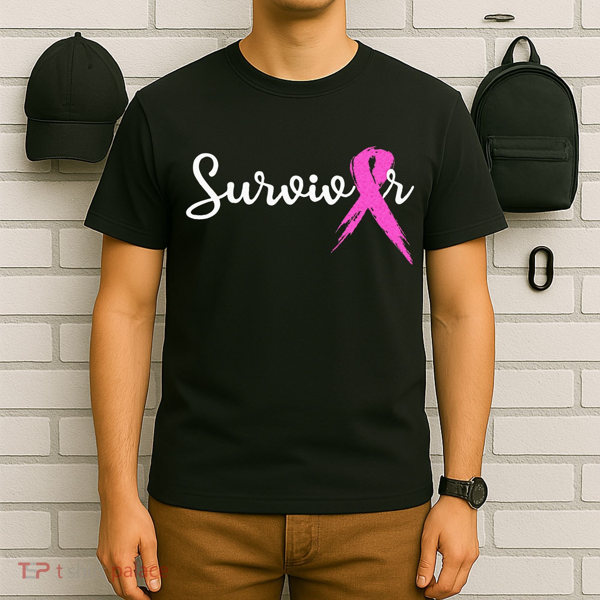 Breast Cancer Awareness Pink Ribbon Survivor T-Shirt