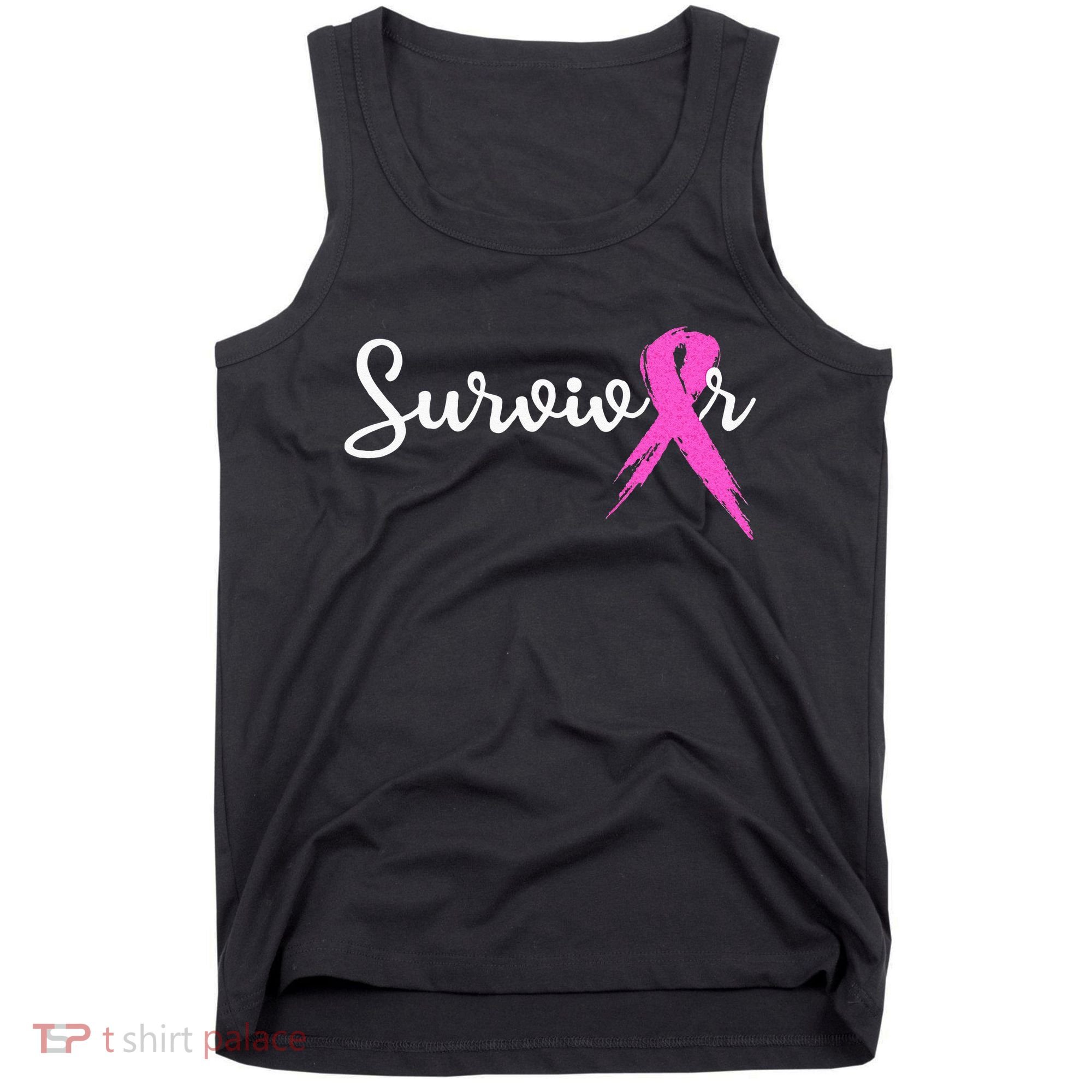 Breast Cancer Awareness Pink Ribbon Survivor Tank Top