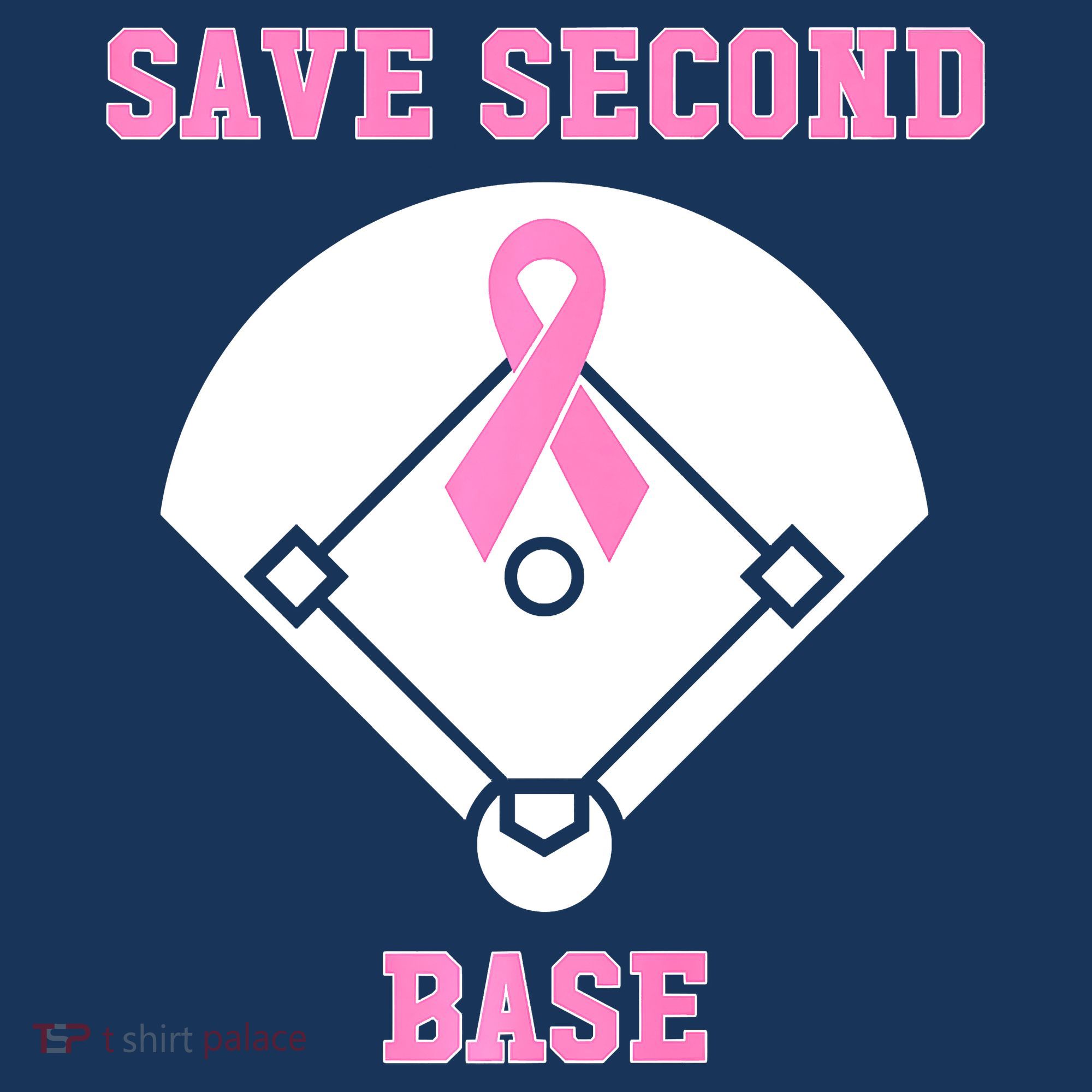 Breast Cancer Awareness Save Second Base Pink Ribbon Women's Hoodie