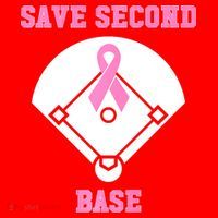 Breast Cancer Awareness Save Second Base Pink Ribbon Santa Hat thumb 1