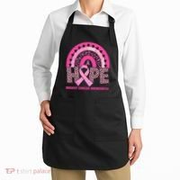 Breast Cancer Awareness Pink Leopard Print Rainbow Apron thumb 2