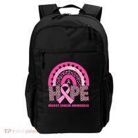 Breast Cancer Awareness Pink Leopard Print Rainbow Backpack thumb 0