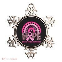 Breast Cancer Awareness Pink Leopard Print Rainbow Ornament thumb 0