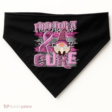 Breast Cancer Awareness Find For A Cure USA-Made Doggie Bandana