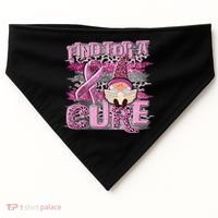 Breast Cancer Awareness Find For A Cure USA-Made Doggie Bandana thumb 0