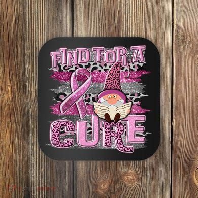 Breast Cancer Awareness Find For A Cure Coaster
