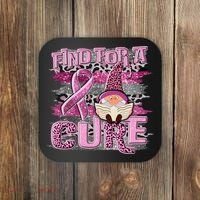 Breast Cancer Awareness Find For A Cure Coaster thumb 0