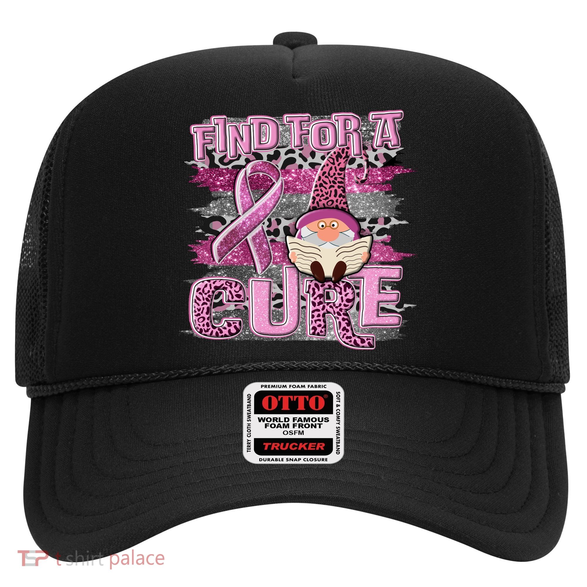 Breast Cancer Awareness Find For A Cure Hat