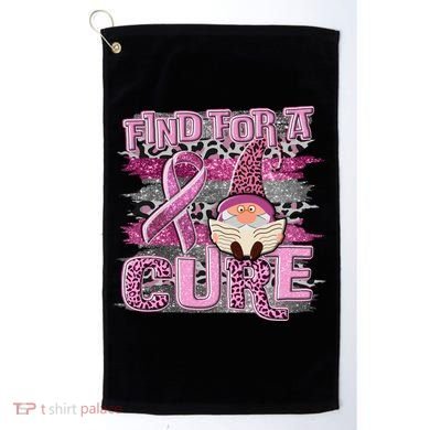 Breast Cancer Awareness Find For A Cure Golf Towel