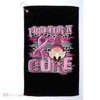 Breast Cancer Awareness Find For A Cure Golf Towel thumb 0