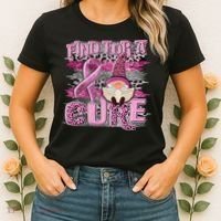 Breast Cancer Awareness Find For A Cure Women's T-Shirt thumb 2