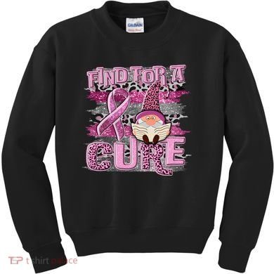 Breast Cancer Awareness Find For A Cure Kids Sweatshirt