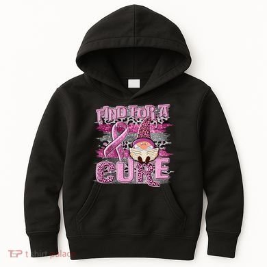 Breast Cancer Awareness Find For A Cure Kids Hoodie