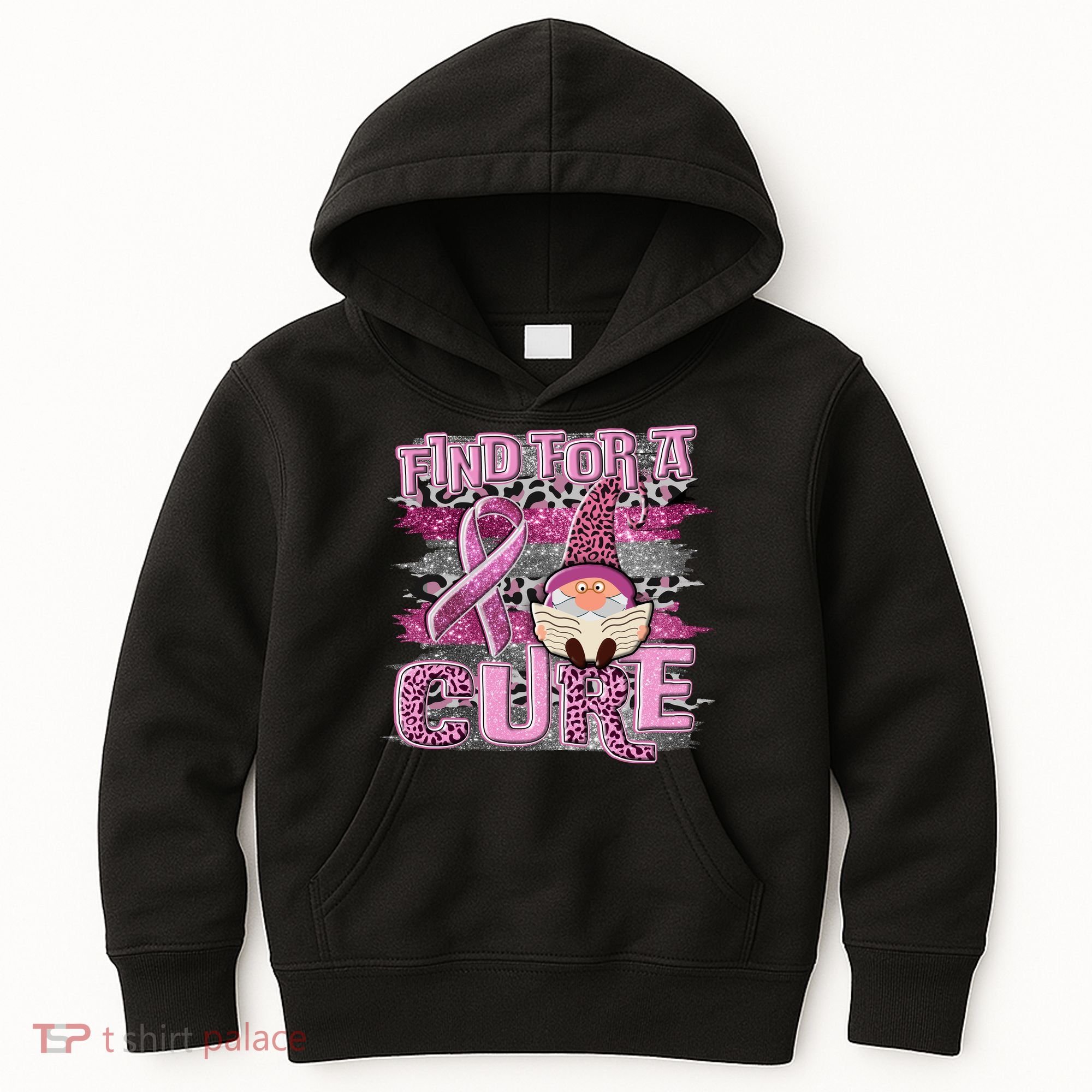 Breast Cancer Awareness Find For A Cure Kids Hoodie