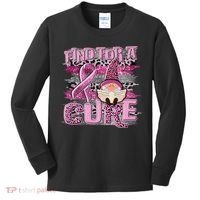 Breast Cancer Awareness Find For A Cure Kids Long Sleeve Shirt thumb 0