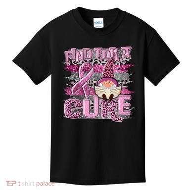 Breast Cancer Awareness Find For A Cure Kids T-Shirt