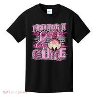 Breast Cancer Awareness Find For A Cure Kids T-Shirt thumb 0