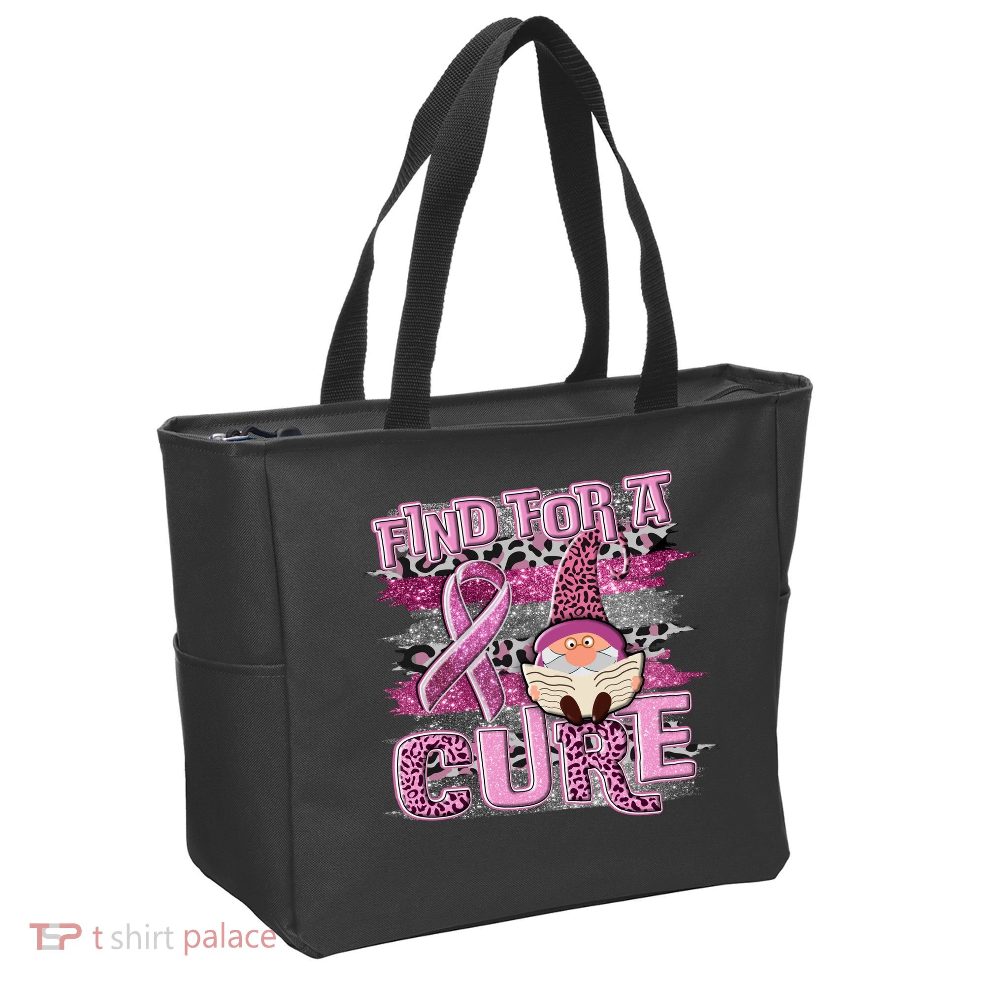Breast Cancer Awareness Find For A Cure Tote Bag
