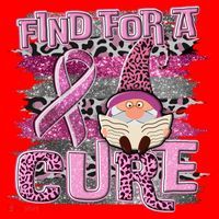 Breast Cancer Awareness Find For A Cure Santa Hat thumb 1