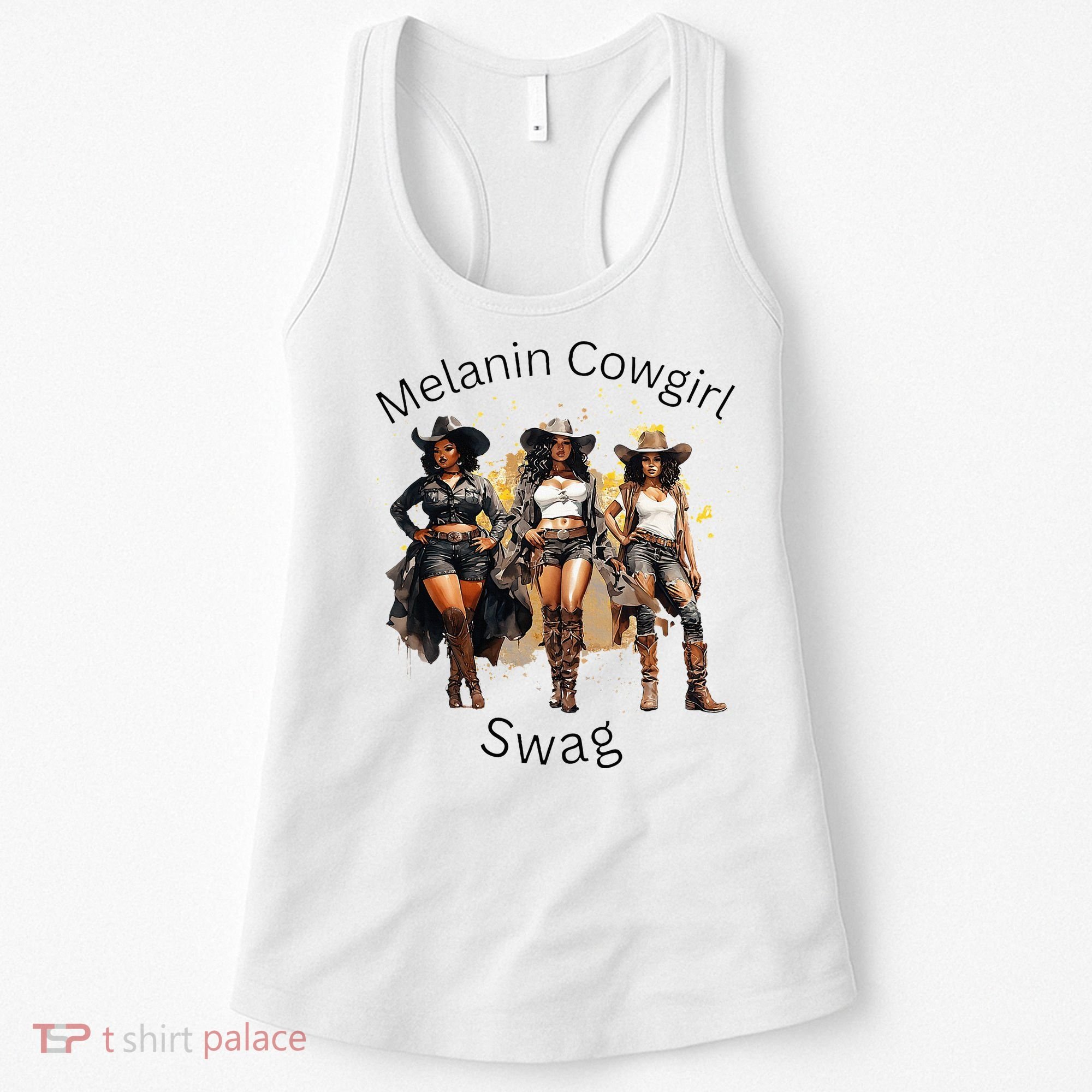 Black Cowgirls African American Texas Girl Women's Tank Top