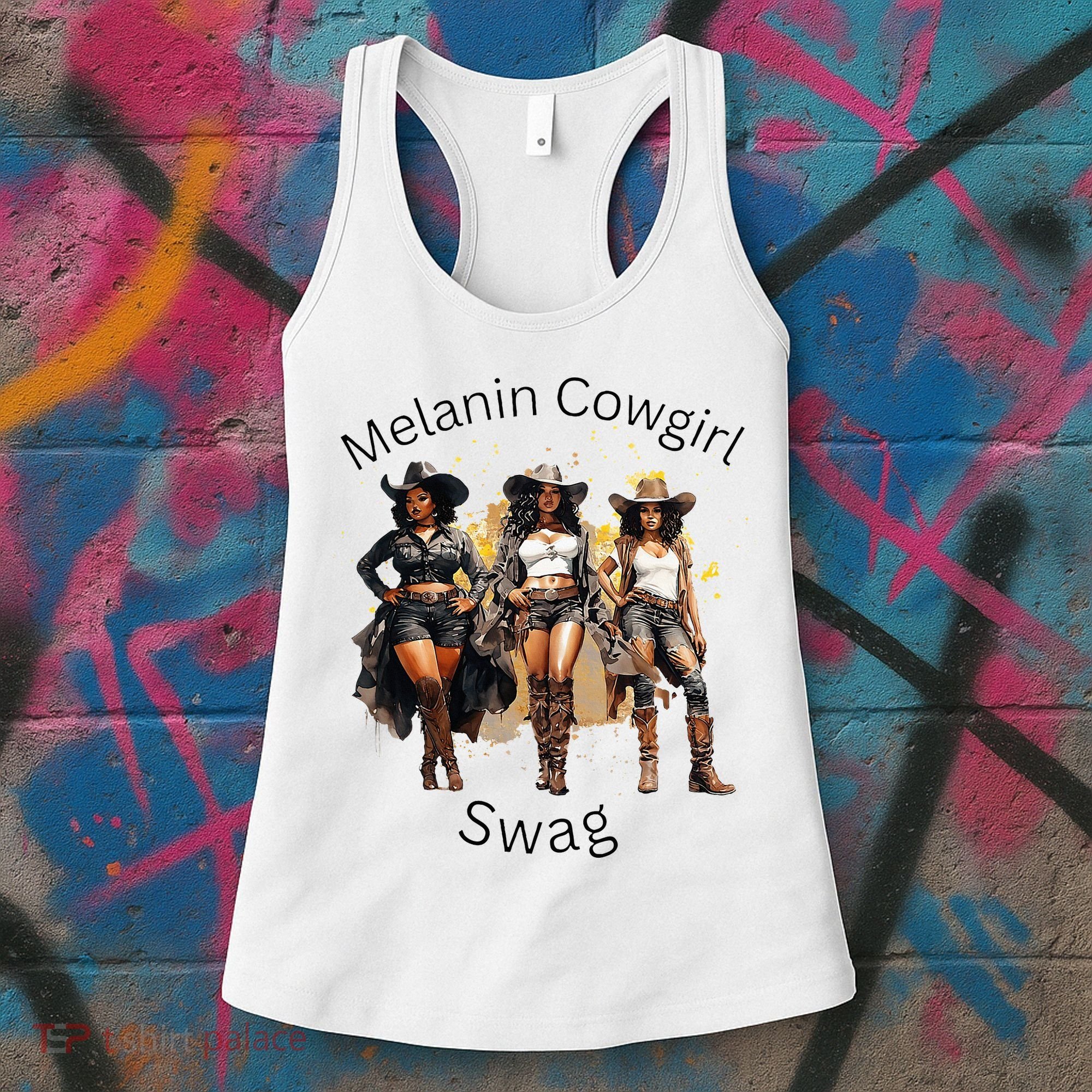 Black Cowgirls African American Texas Girl Women's Tank Top
